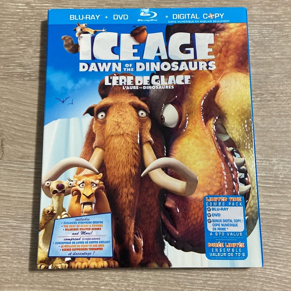 Ice Age: Dawn of the Dinosaurs (Blu-Ray + DVD, 2010) Factory Sealed